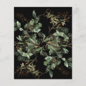 プレミアムブラック金ゴールドバジェットユーカリエコ招待状 (裏面)