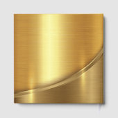 プレミアムブラック金ゴールドモダンタイポグラフィ ゲストブック (裏面)