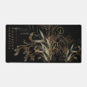 プレミアムブラック金ゴールドユーカリエレガントラージマウス デスクマット (正面)