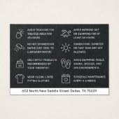 プレミアムブラックWaxingアフターケアカード脱毛 (裏面)