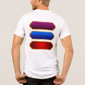 プレミアムホワイトコットンTシャ男性へツ トライブレンドTシャツ (裏面)