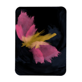プレミアムマグネット、真夜中のフライトの水彩画 マグネット