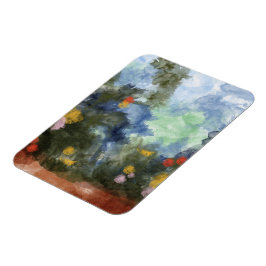プレミアムマグネット 花の小径の水彩画 マグネット