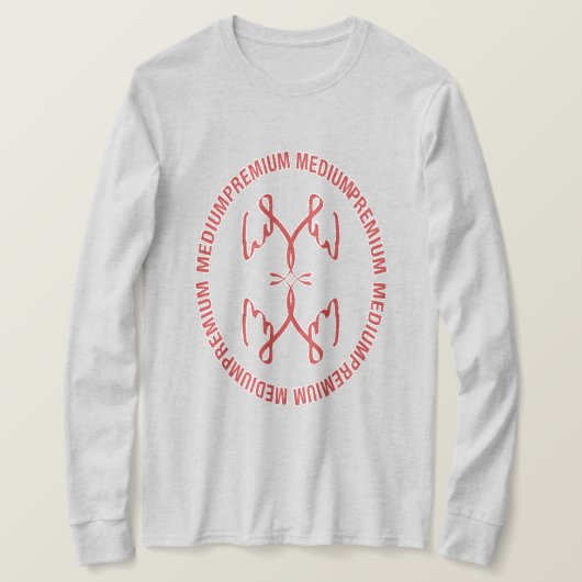 プレミアムミディアムオーバルサイネージ Tシャツ (デザイン正面)