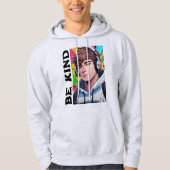 プレミアムメンズフード付きスウェットシャツ_ストリートウェアデザイン パーカ (正面)