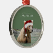 プレミアムラウンドオーナメント（グリズリーベア付） メタルオーナメント (右)