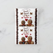 プレミアムラグジュアリージンジャーブレッドファミリースイート＆スパイスド カード (内部)