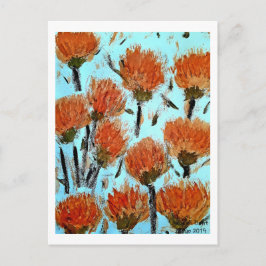 プレミアムラッピングキャンバス（光沢） ダイアンサス ポストカード