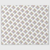 プレミアムラッピング紙カスタムロゴなし最小 ラッピングペーパー (フラット)