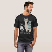 プレミアムラマの読書装飾 Tシャツ (正面フル)