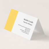 プレミアムリネンプレーンプロフェッショナルミニマル 名刺 (正面)