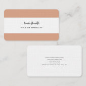 プレミアムリネンプロフェッショナルミニマモダンリスト 名刺 (正面/裏面)