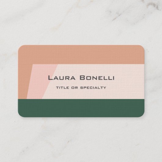 プレミアムリネンプロフェッショナル モダン 名刺 (正面)