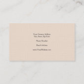 プレミアムリネンミニマルプロフェッショナル モダン 名刺 (裏面)