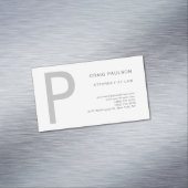 プレミアムリネンモノグラム弁護士 モダン マグネット名刺 (インサイチュ)