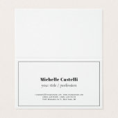 プレミアムリネンユニークプロフェッショナルクラシカルシンプル 名刺 (外部フラット)