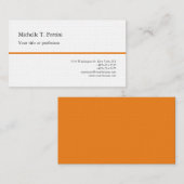 プレミアムリネン白黒プレインミニマルシンプルリスト 名刺 (正面/裏面)