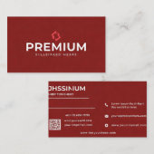 プレミアムレッドビジネスカード 名刺 (正面/裏面)
