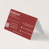 プレミアムレッドビジネス 名刺 (裏面)