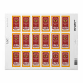 プレミアムワイルドフラワーハチミツ金ゴールド食品 ラベル (フルシート)