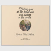 プレミアムワンカラーギフトラップ – カスタム紙 ラッピングペーパー (フラット)