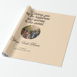 プレミアムワンカラーギフトラップ – カスタム紙 ラッピングペーパー