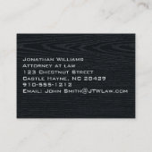 プレミアムヴィンテージライオン&ウッド名刺 名刺 (裏面)