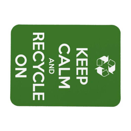 プレミアム保フレキシマグネットに落ち着いてリサイクル マグネット (横)