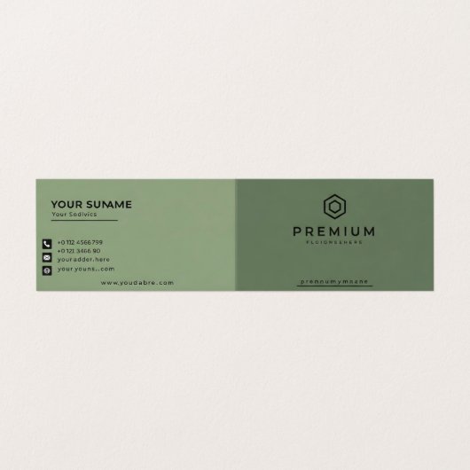 プレミアム名刺 名刺 (外部フラット)