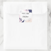 プレミアム抽象芸術Soy Candleラベル スクエアシール (バッグ)