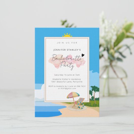 プレミアム招待状、ビーチバチェロレッテ 招待状 (スタンド正面)