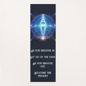 プレミアム熱ヨガマット非タスリップまたは滑ることオル ヨガマット (正面)