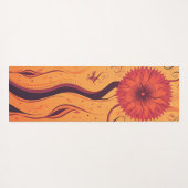 プレミアム熱ヨガマット非タスリップまたは滑ることオル ヨガマット (裏面(横))