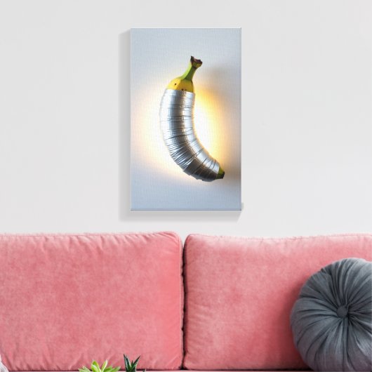 プレミアム独占的ダクトテープバナナ キャンバスプリント (インサイチュ (リビング))