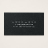 プレミアム白黒レースレディース名刺 (裏面)