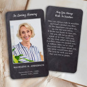 プレミアム素朴フォト悔やみや弔慰メモリアル祈りの言葉カード