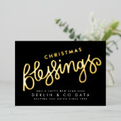 プレミアム金ゴールドプレス賛美クリスマス事業 箔シーズンカード (立ち正面)