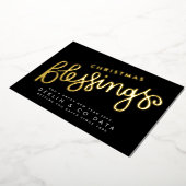 プレミアム金ゴールドプレス賛美クリスマス事業 箔シーズンカード (回転した状態)