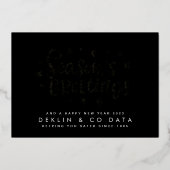 プレミアム金ゴールド圧縮季節のごあいさつ 企業の 箔シーズンカード (正面)