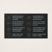 プレミアム黒ワックス（アフターケアカード）ヘアリムーバル (裏面)