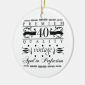 プレミアム40歳の誕生日 セラミックオーナメント (左)