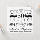 プレミアム50誕生日 カード (正面/裏面インサイチュ)