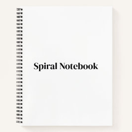 プレミアム8.5"x11"スパイラルノートブックをオリジナルで作成 ノートブック