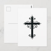 プレミアム オーナメント彫刻十字架 アート ポストカード (正面/裏面)