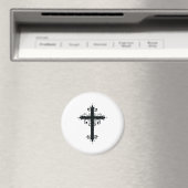 プレミアム オーナメント彫刻十字架 アート マグネット (インサイチュ (食洗機))