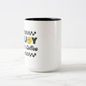 プレミアム コーヒーマグ ☕ 自宅用や職場用にぴったり ツートーンマグカップ (中央)