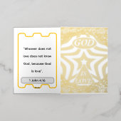 プレミアム ゴッド イズ ラブ スター エレガント ゴールド 箔シーズンカード (外側レイダウン)