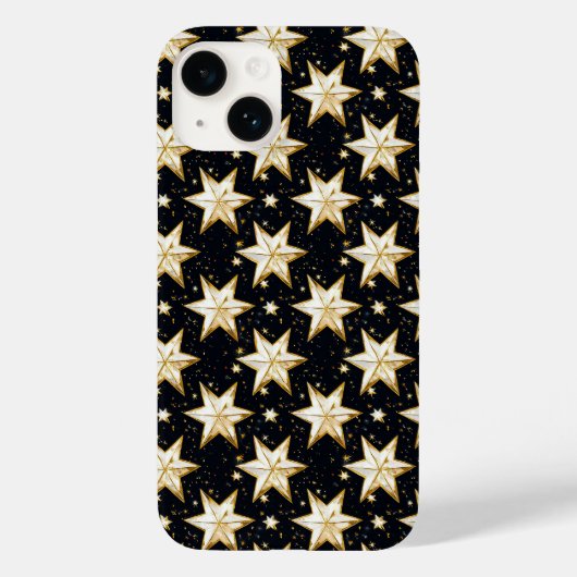 プレミアム ゴールド 星空 Case-Mate iPhoneケース (裏面)