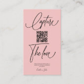 プレミアム シンプル シェア ウェディング フォト with QRコード エンクロージャーカード (正面)