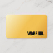 プレミアム フェイク ゴールド 武術 名刺 (正面)